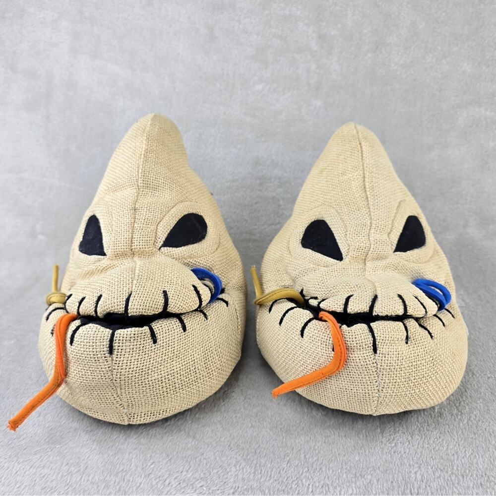 Oogie Boogie Slippers 10th Anniversary Nightmare Before Christmas Size 7-8 FLAWS